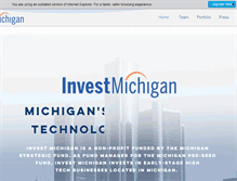 Tablet Screenshot of investmichigan.org